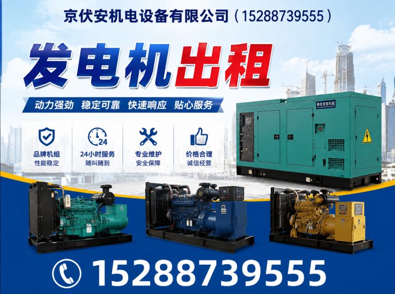 黑河柴油发电机组出租展示图