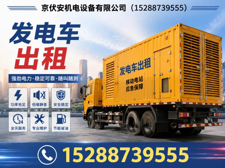 黑河发电机租赁展示图