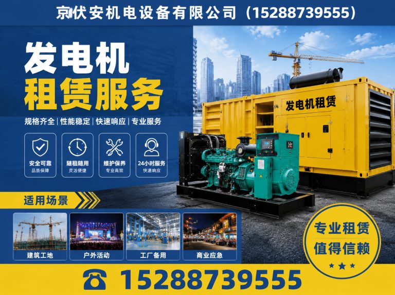 黑河发电机出租展示图